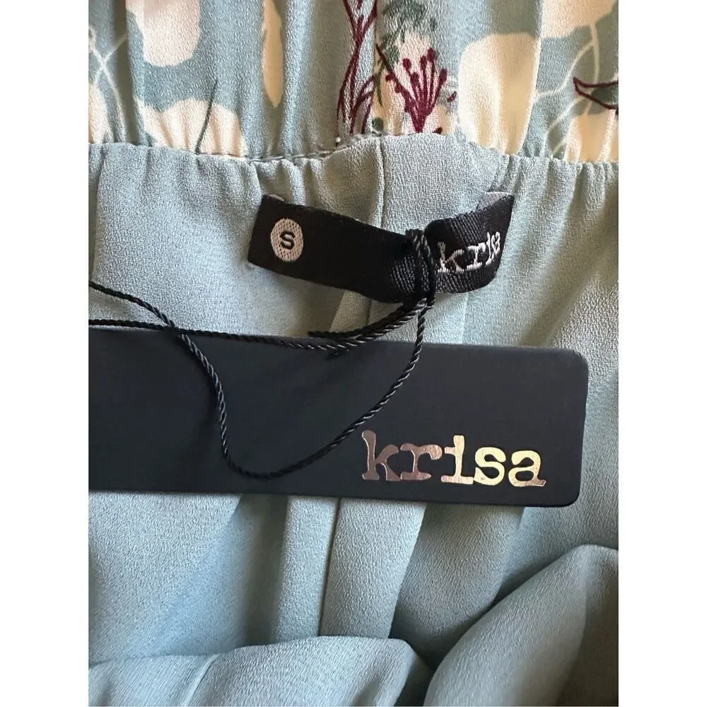 Krisa Los Angeles Floral Top and Bottom Set Size S
